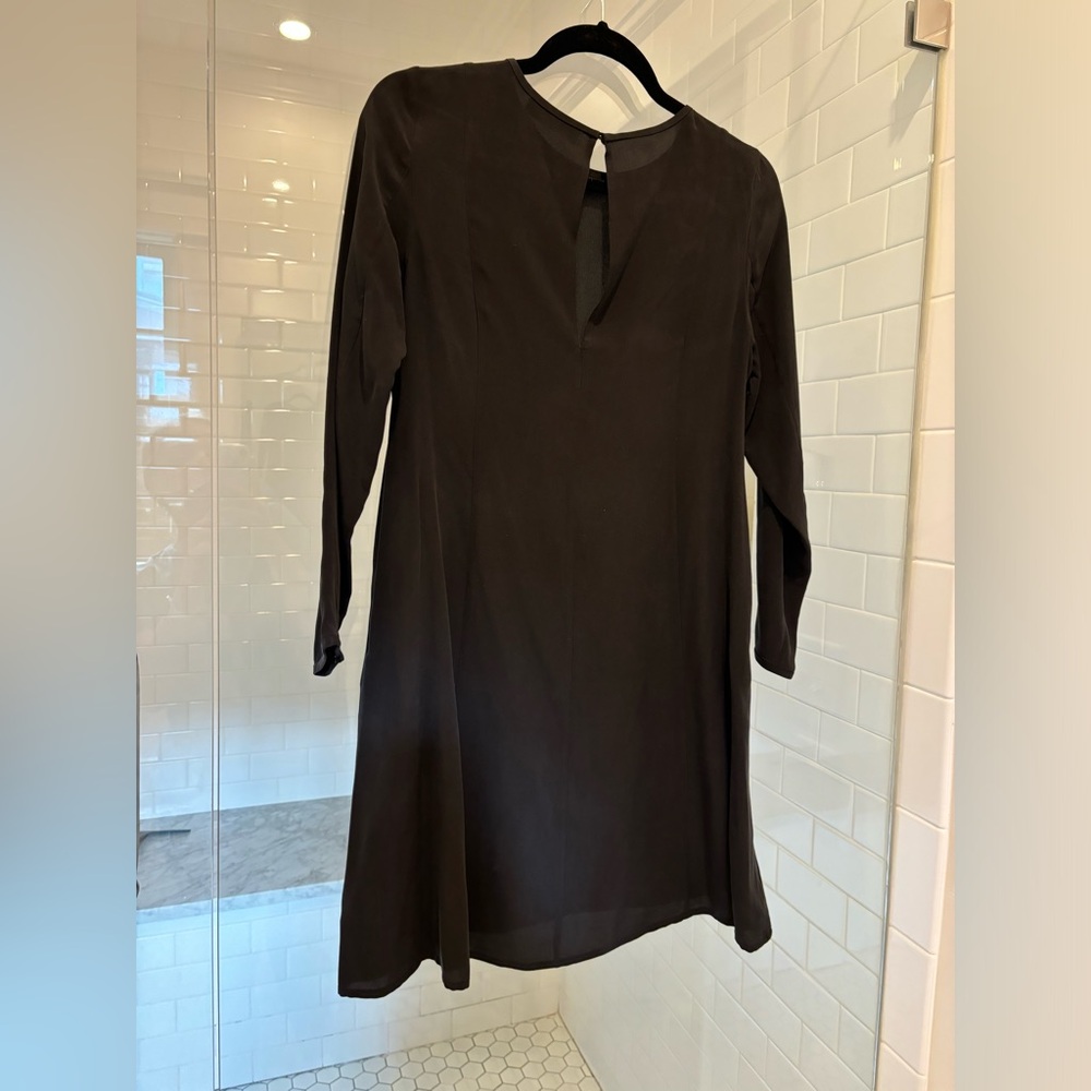Everlane black silk A-line XS Dress -